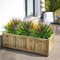 36 Pcs UV Resistant Artificial Outdoor Plants – Faux Mixed Color Plastic Monkey Grass & Greenery (14") for Front Porch, Window Boxes, Garden, Planters & Home Decor